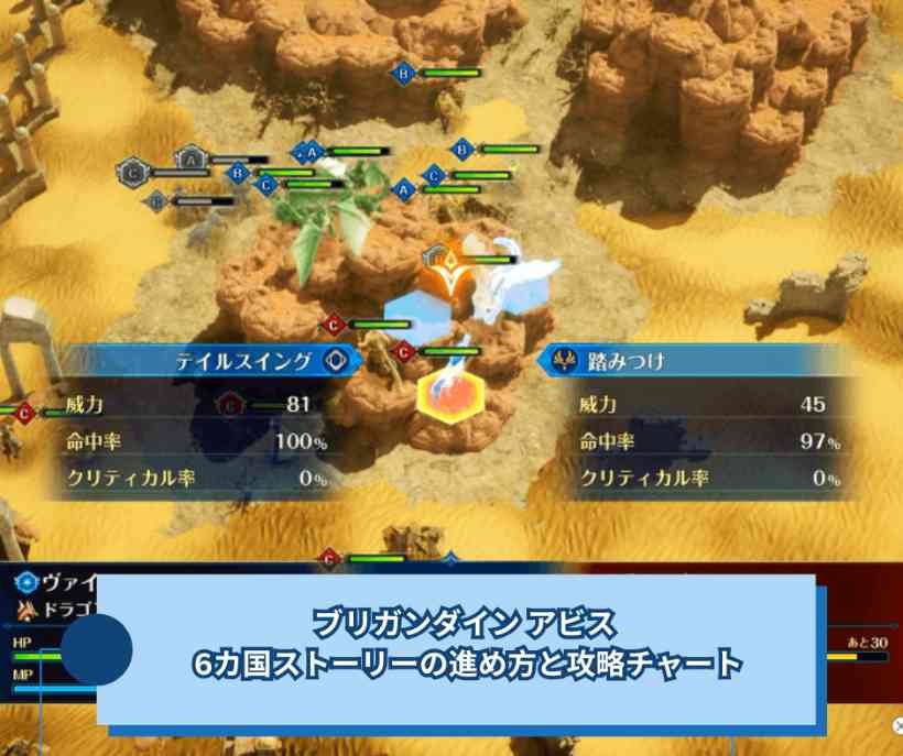 ブリガンダイン アビス 6カ国ストーリーの進め方と攻略チャート